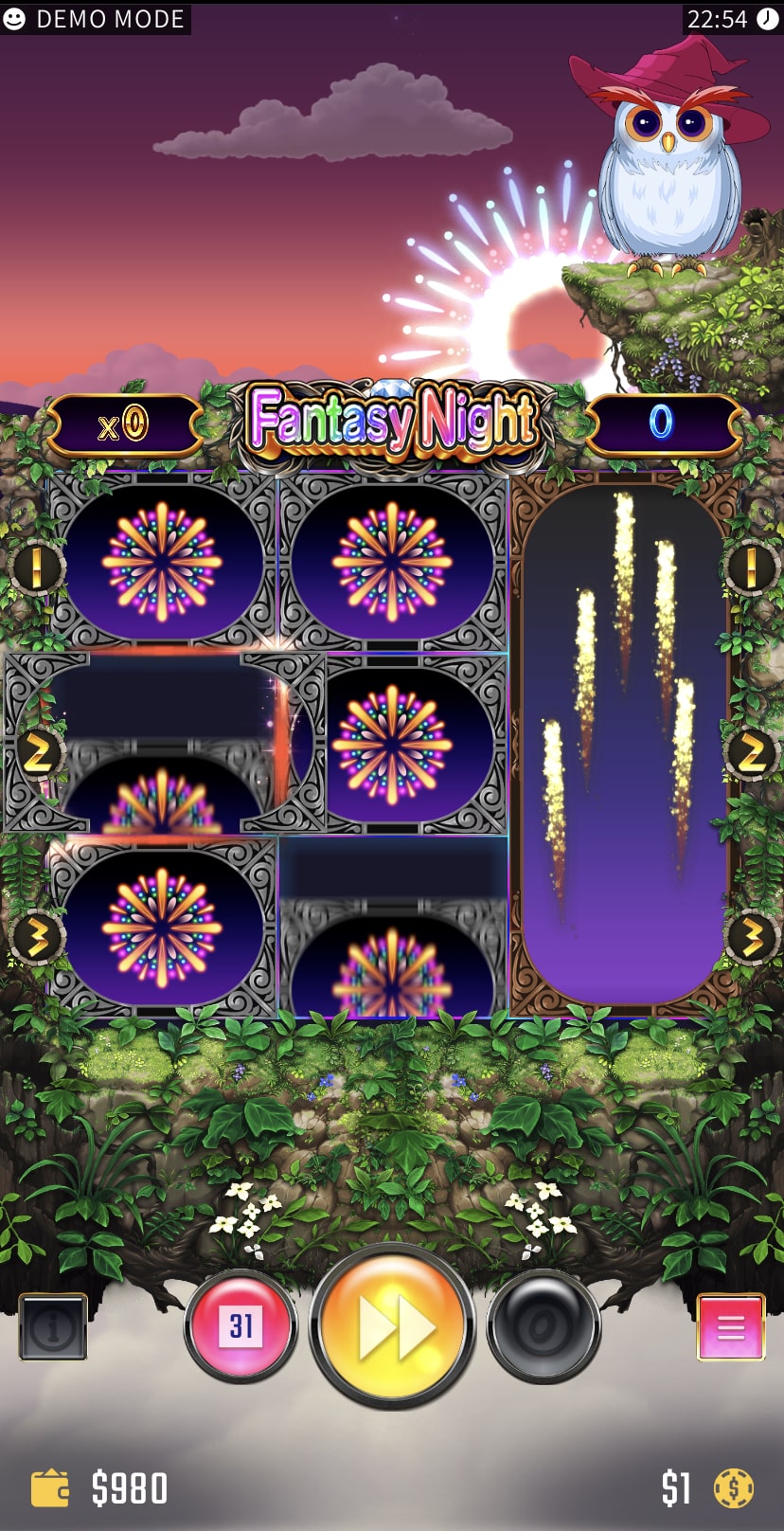Fantasy Night Slot RESPIN FEATURE